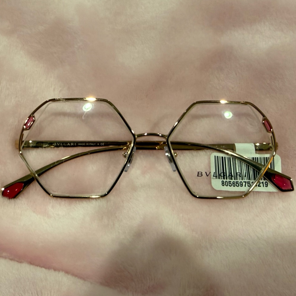 Bulgari Hexagonal Glasses Frame
